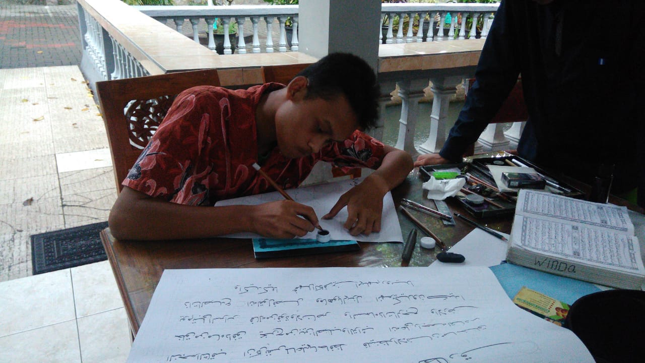 SANTRI KREMPYANG IKUTI PEMBINAAN MTQ DI NGANJUK
